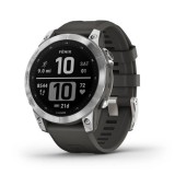 Garmin GM-010-02540-05 fēnix 7 Multisport GPS Watch (47mm) (Silver w/ Graphite)